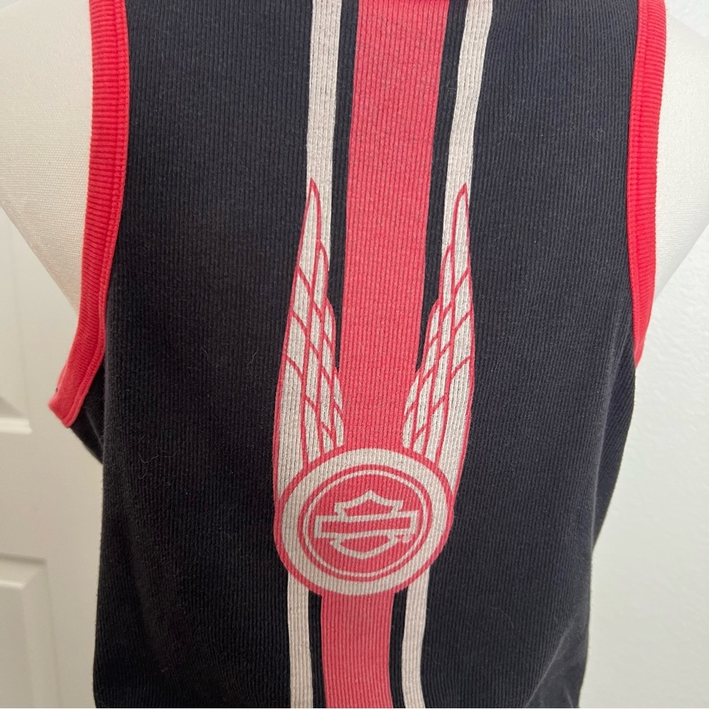 Harley-Davidson Vintage y2k Black and Red Tank Top - Picture 6 of 6